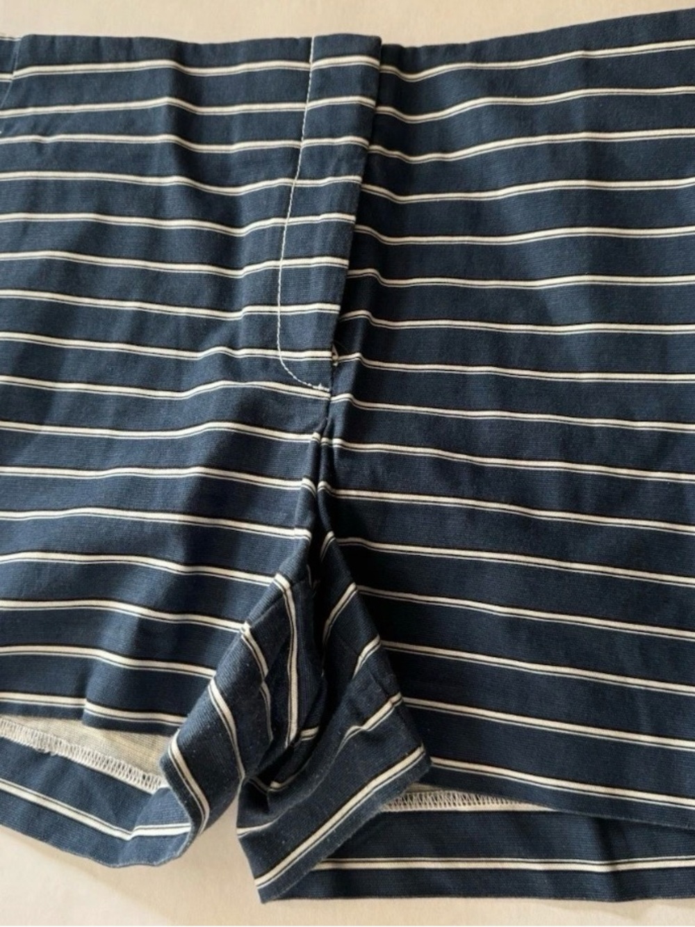 LOFT Navy and White Striped nautical  Shorts Sz 6